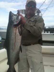 Brent E. with a nice slab taken off T-10!