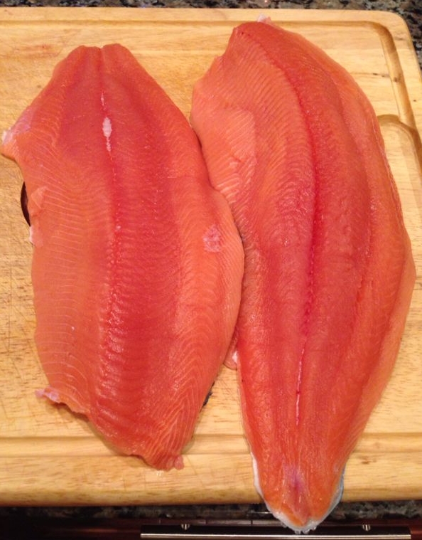 Salmon Filet_prawn colored meat