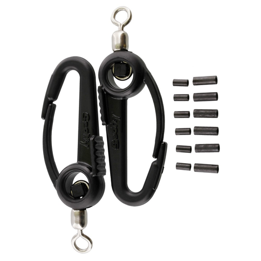 Scotty 1009 2 Lead Weight Swivel Hooks and 6 Wire Joining Connectors