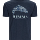 Simms M's Trout Regiment Camo Fill T-Shirt