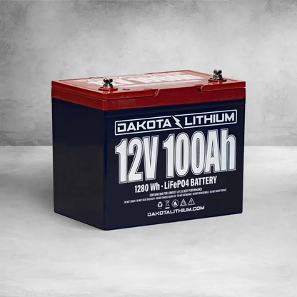 Dakota Lithium 12v100Ah Deep Cycle LiFePO4 Battery w/ Charger