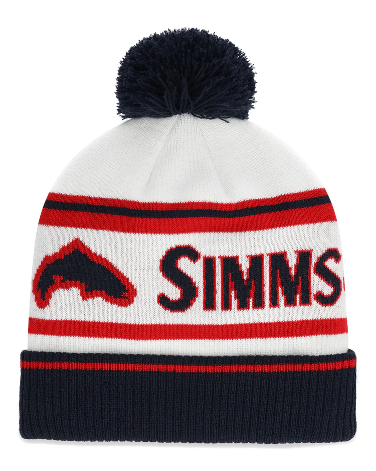 Simms Tip-Up Pom Beanie - Americana