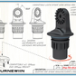 Burnewiin AP499 Rod Holder Adapter