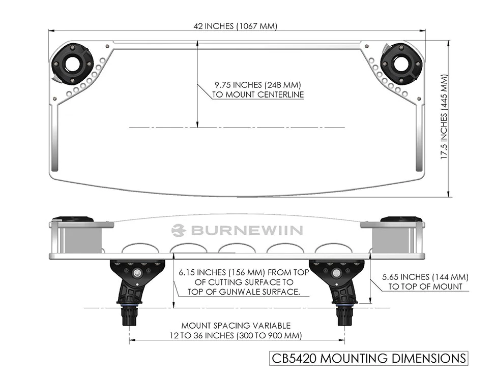 Burnewiin CB5420 42 Inch Cutting Board