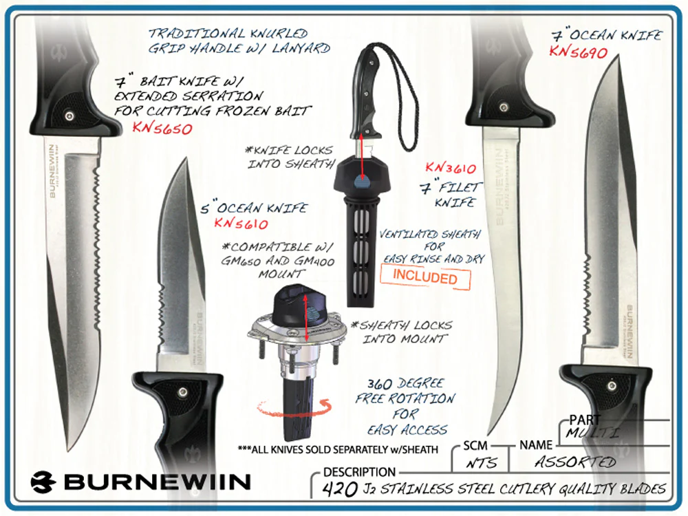 Burnewiin KN5610 5 inch Ocean Knife