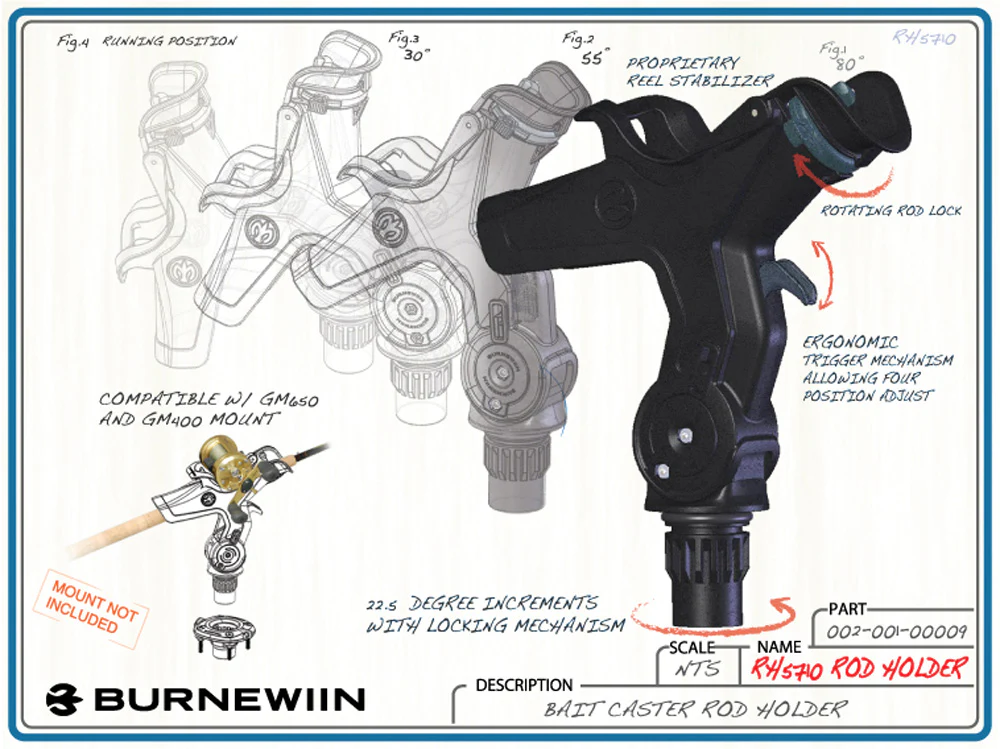 Burnewiin RH5710 Rod Holder