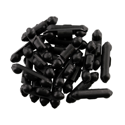 Scotty 1008-24-BK Black Auto Stop Beads (24 Pack)