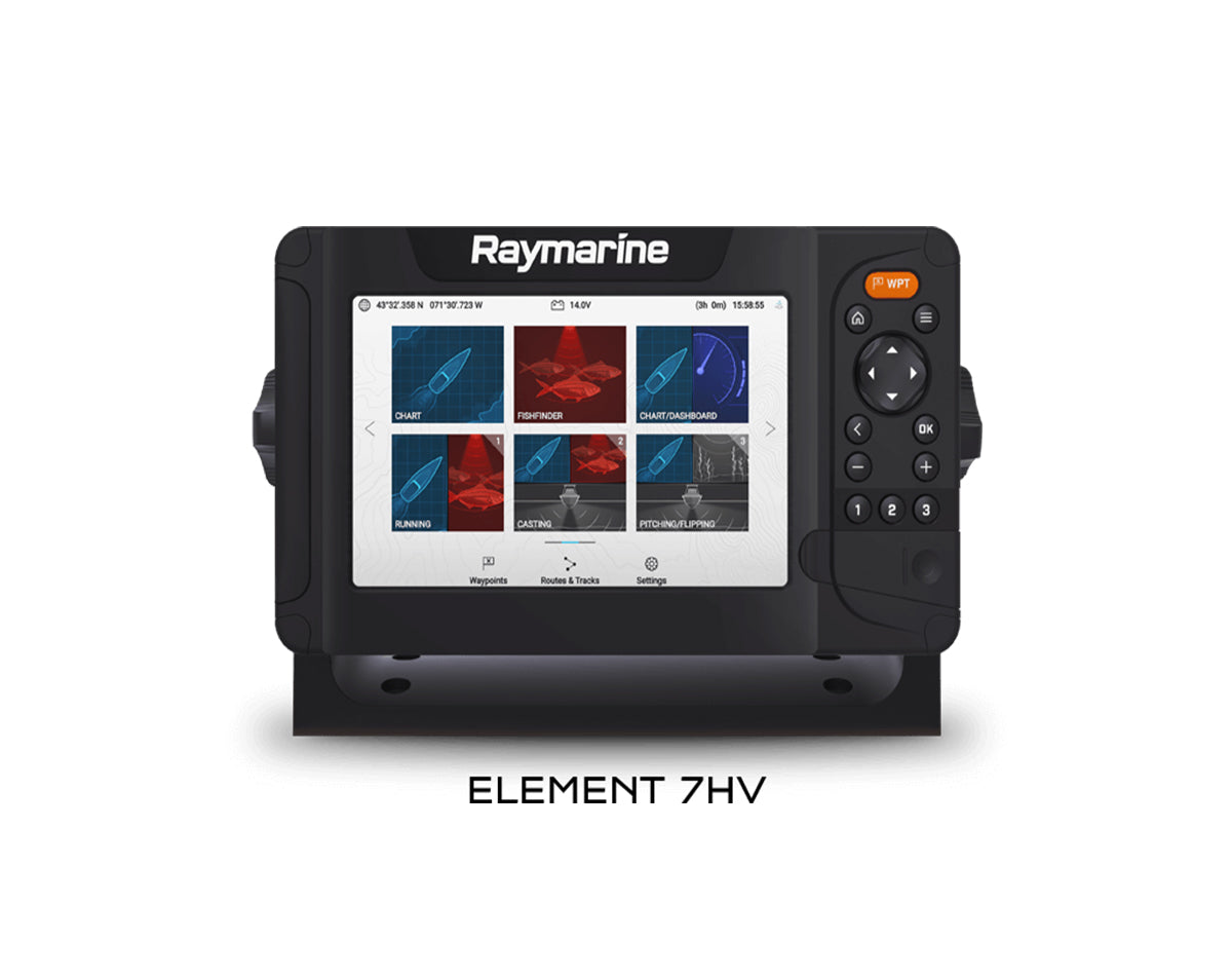 Raymarine Element 7 HV w/ HV-10 Transom Ducer & Navionics